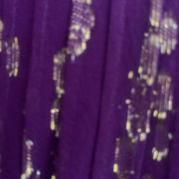 Lilly Pulitzer Cleme silk dress in purple berry fish clip chiffon - Picture 5 of 6